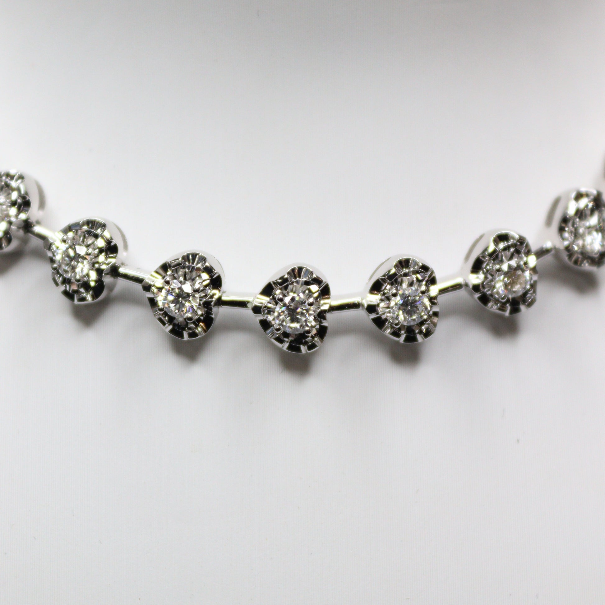 1.87CT WG Heart Diamond Bracelet - XIGEMS 