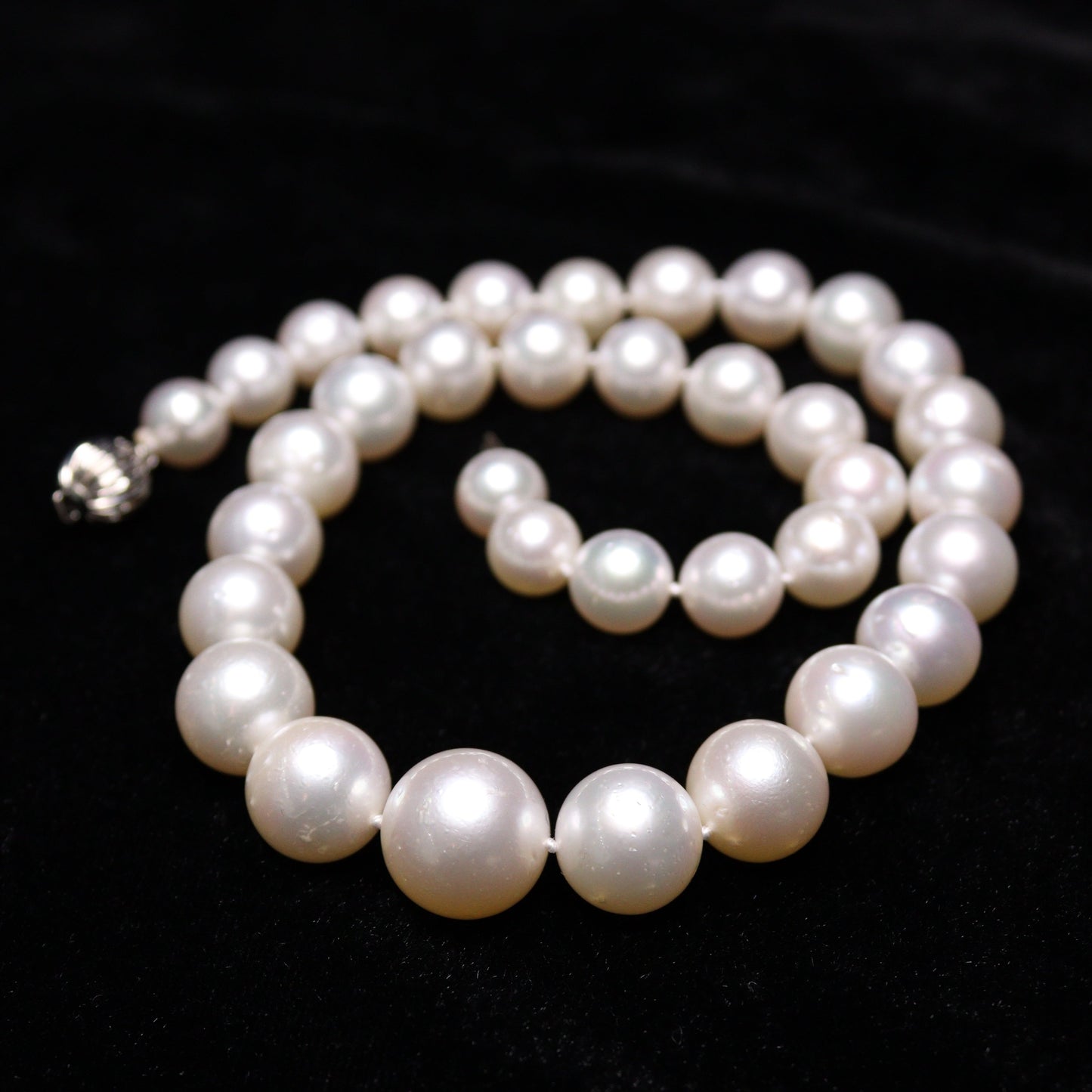 10-15MM White South Sea Pearl Necklace - XIGEMS 