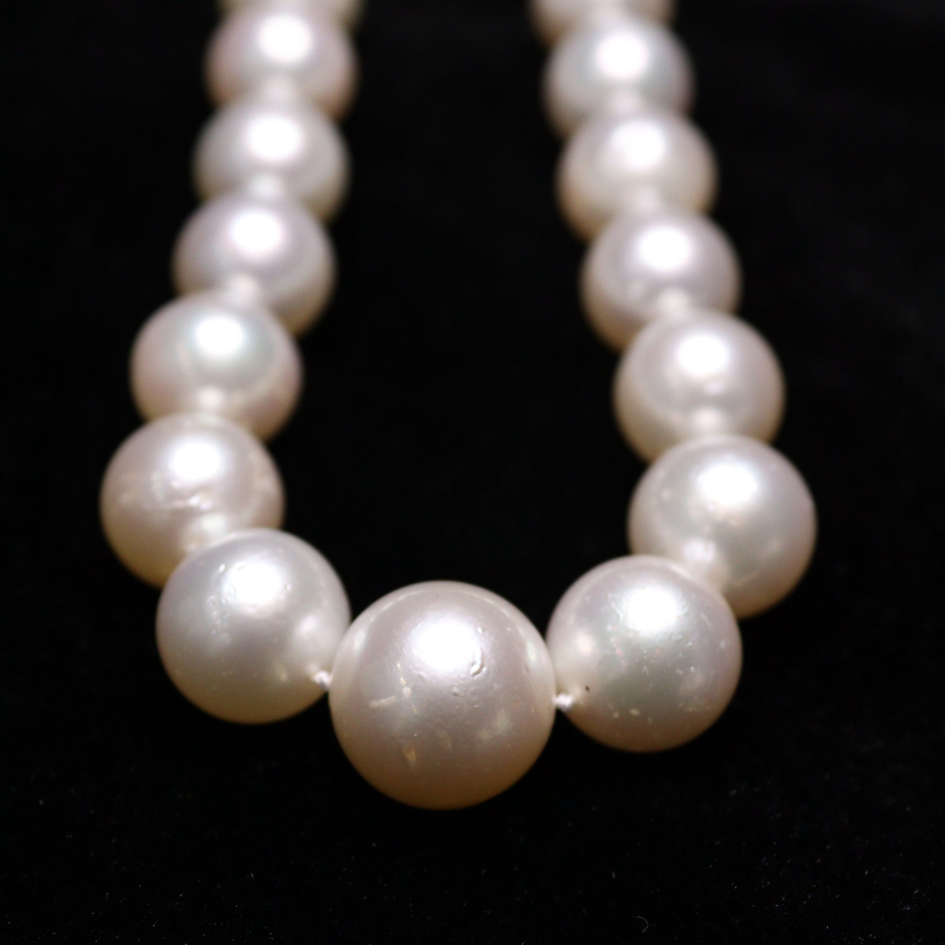 10-15MM White South Sea Pearl Necklace - XIGEMS 