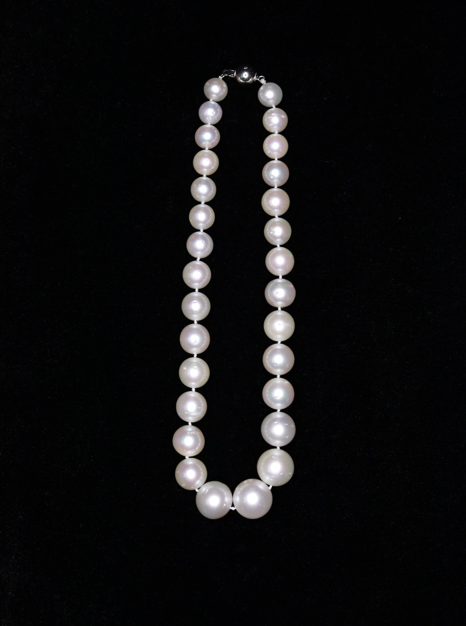 10-15MM White South Sea Pearl Necklace - XIGEMS 