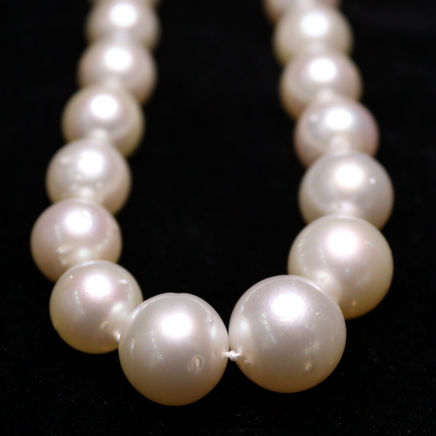 10-15MM White South Sea Pearl Necklace - XIGEMS 