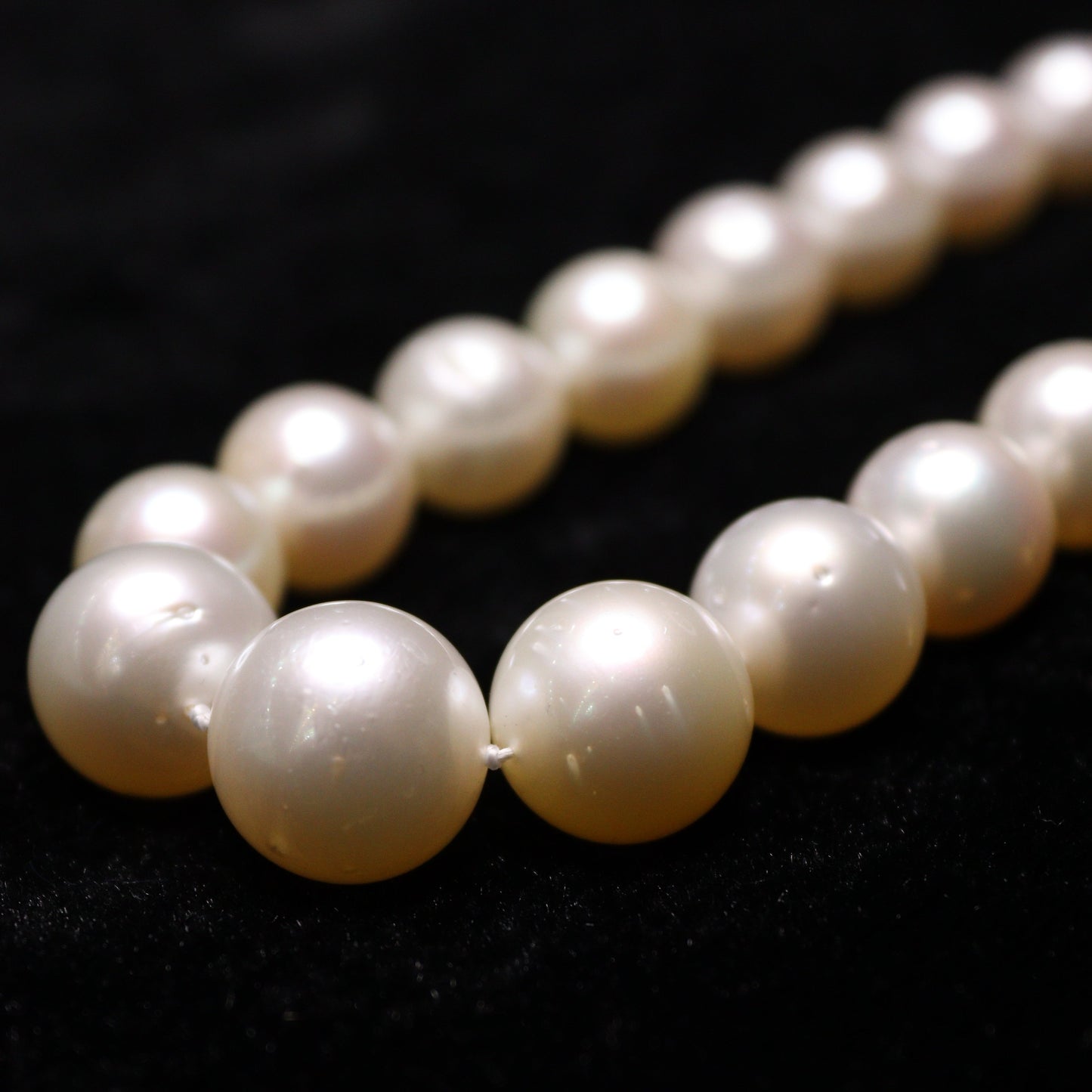 10-15MM White South Sea Pearl Necklace - XIGEMS 