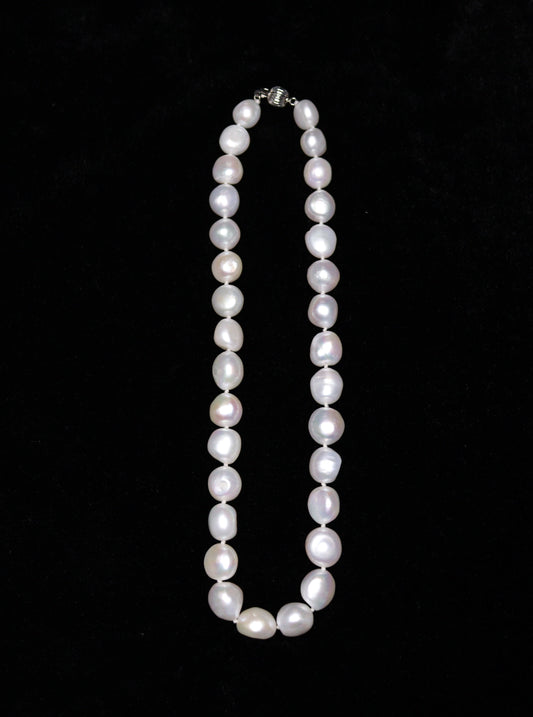 11MM Bun Freshwater Pearl Necklace - XIGEMS 