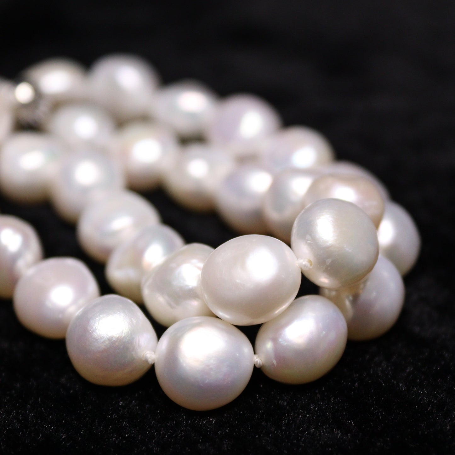 11MM Bun Freshwater Pearl Necklace - XIGEMS 