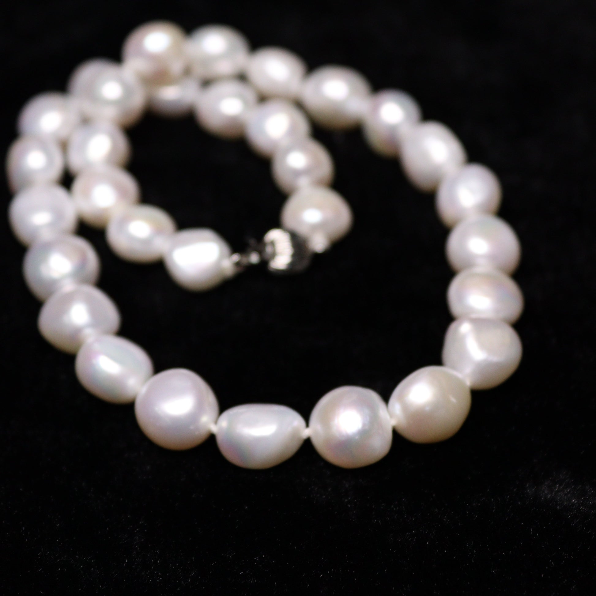 11MM Bun Freshwater Pearl Necklace - XIGEMS 