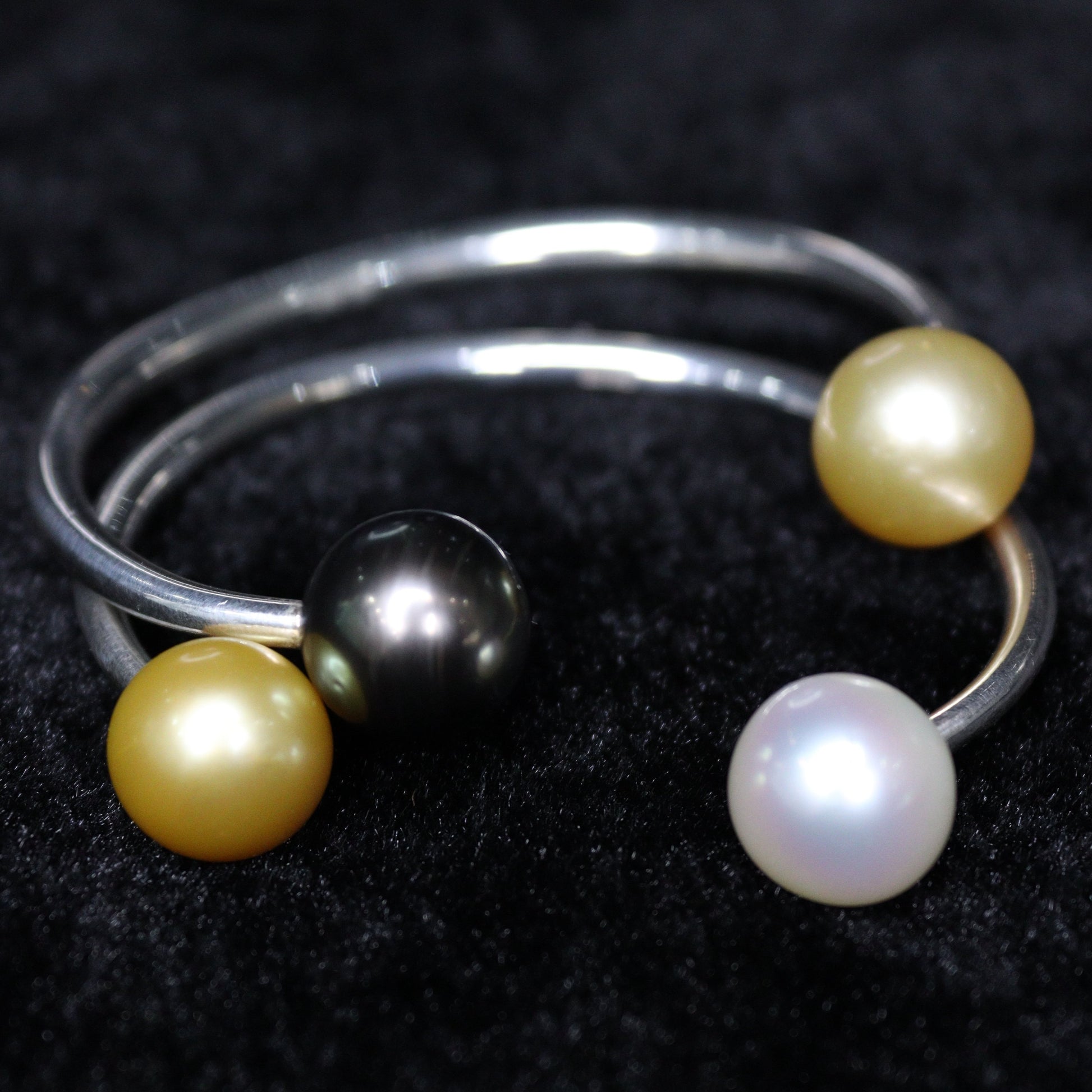 12-14MM YinYang South Sea Pearl Band - XIGEMS 