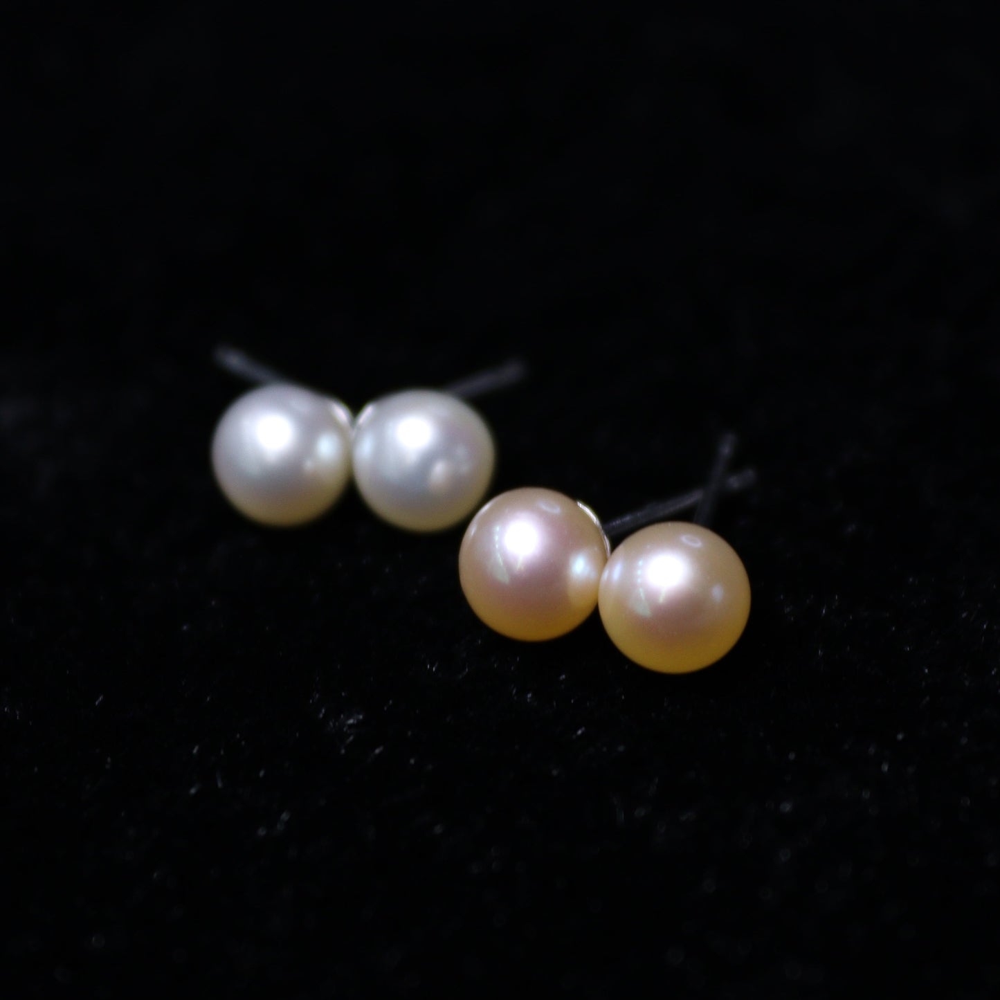 5-6MM Round Freshwater Pearl Earring Studs - XIGEMS 