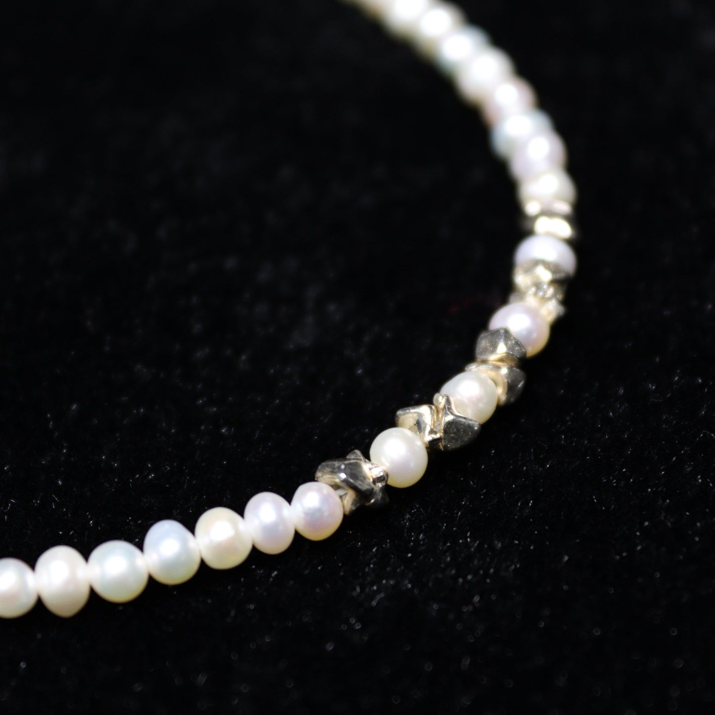 3- 4MM Rice w/ 925 Sliver Freshwater Pearl Necklace - XIGEMS 