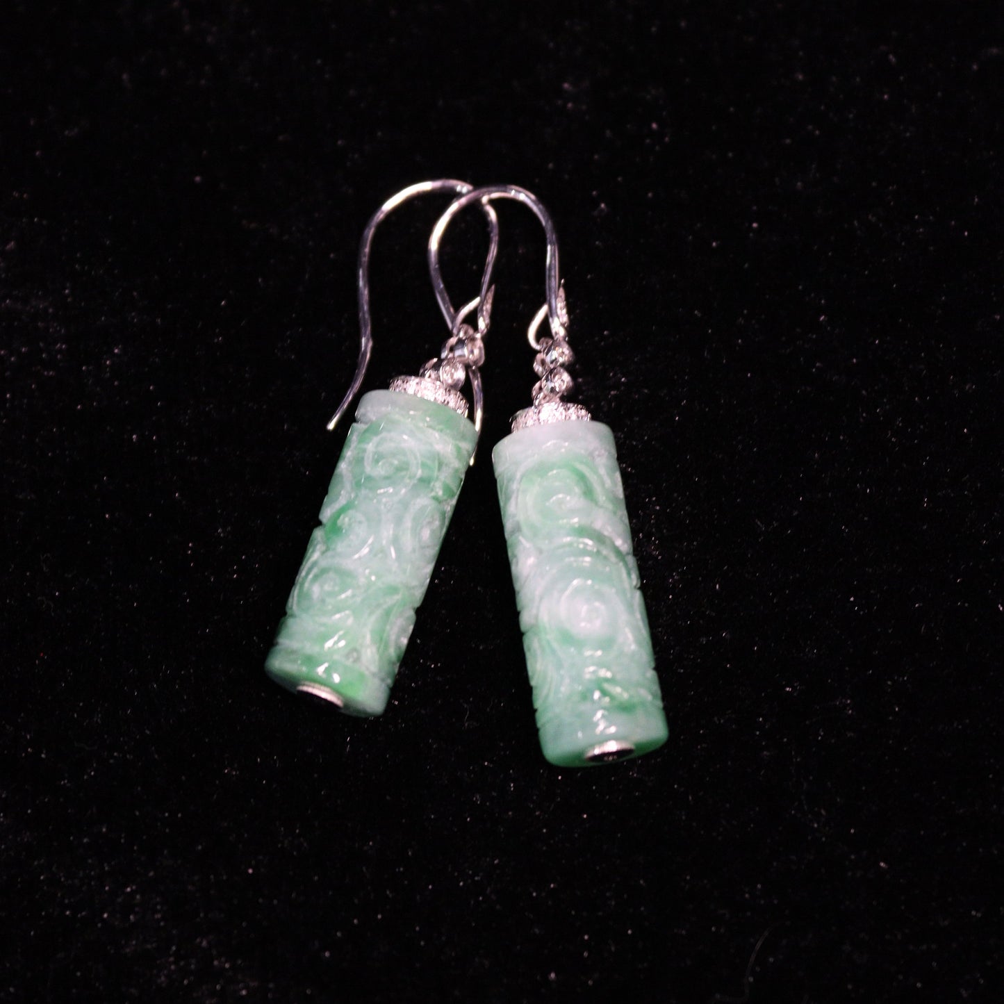 Totem Light Jade Earrings - XIGEMS 