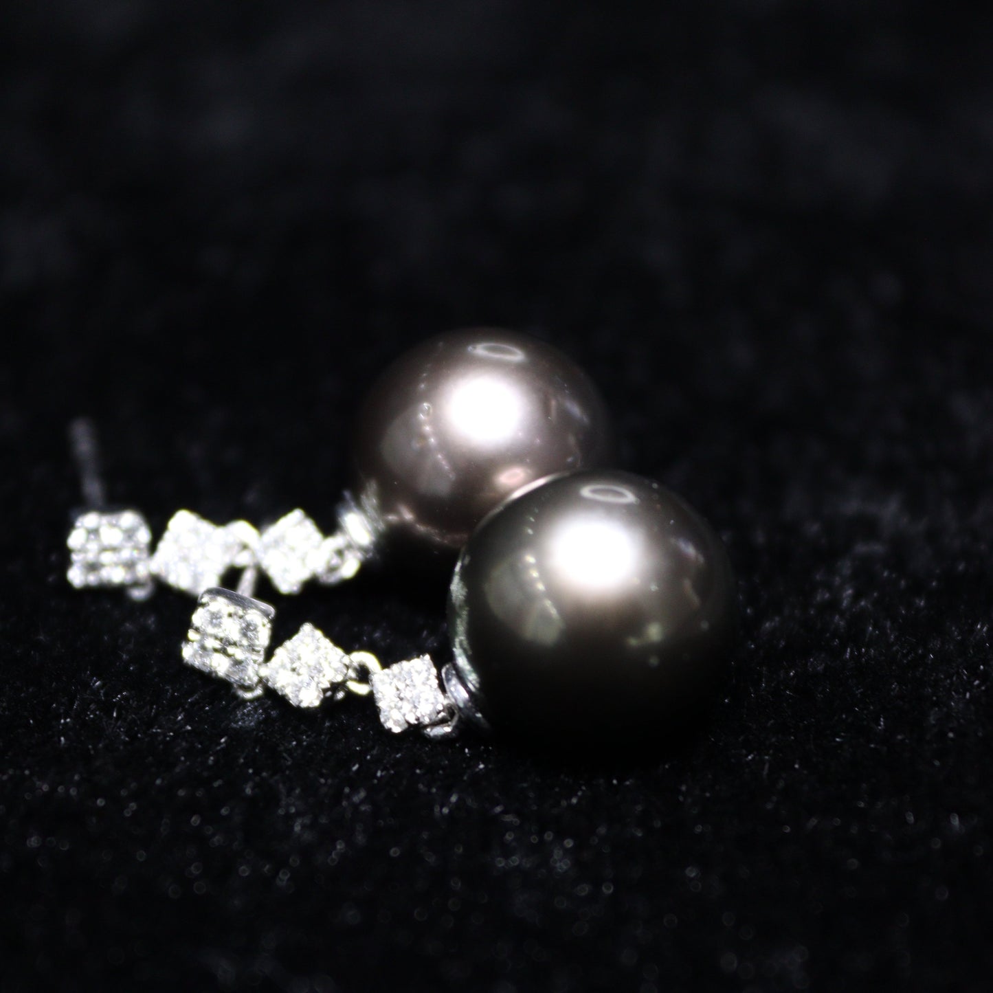 12MM Tahitian South Sea Pearl Earring - XIGEMS 