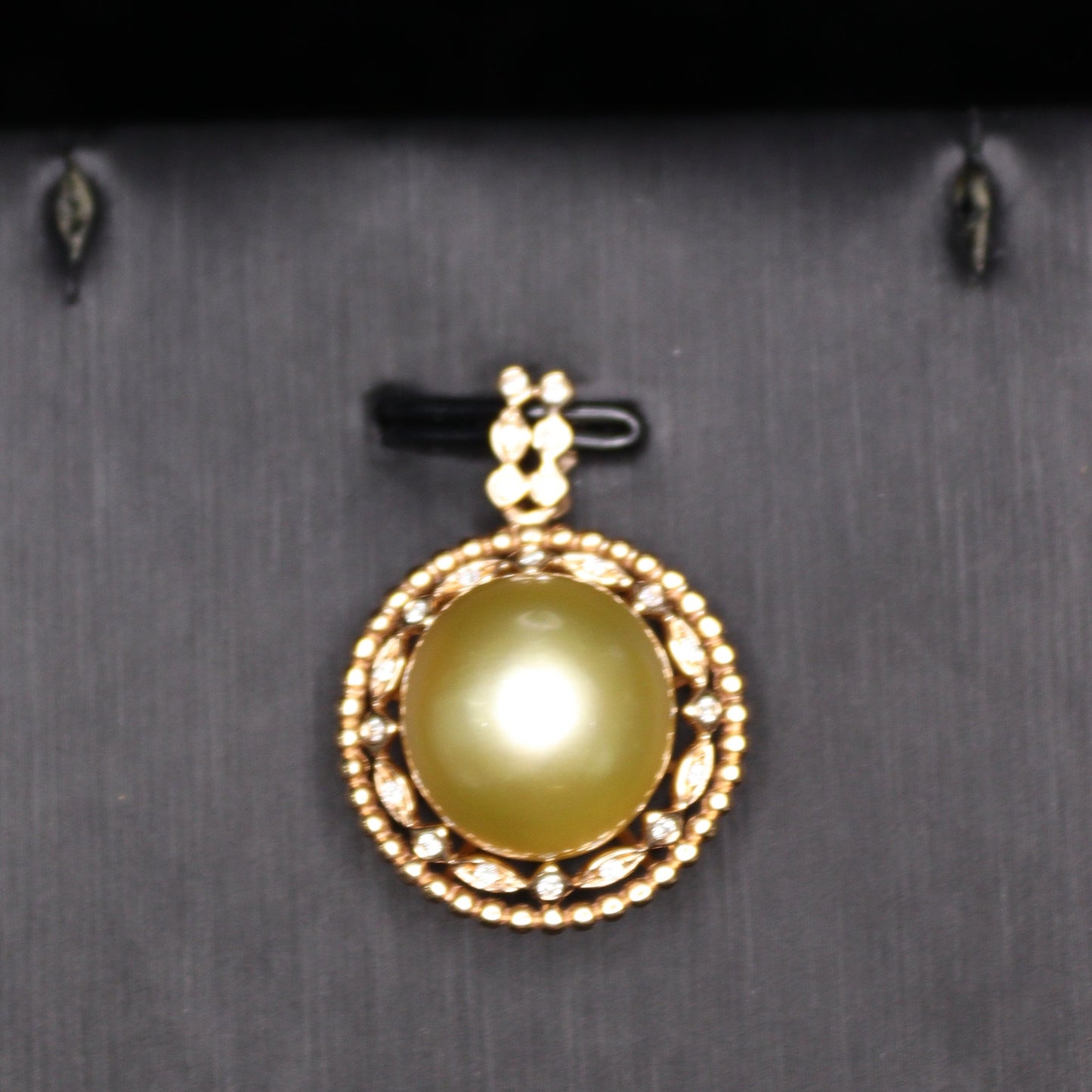 12MM Gold South Sea Pearl Pendant - XIGEMS 