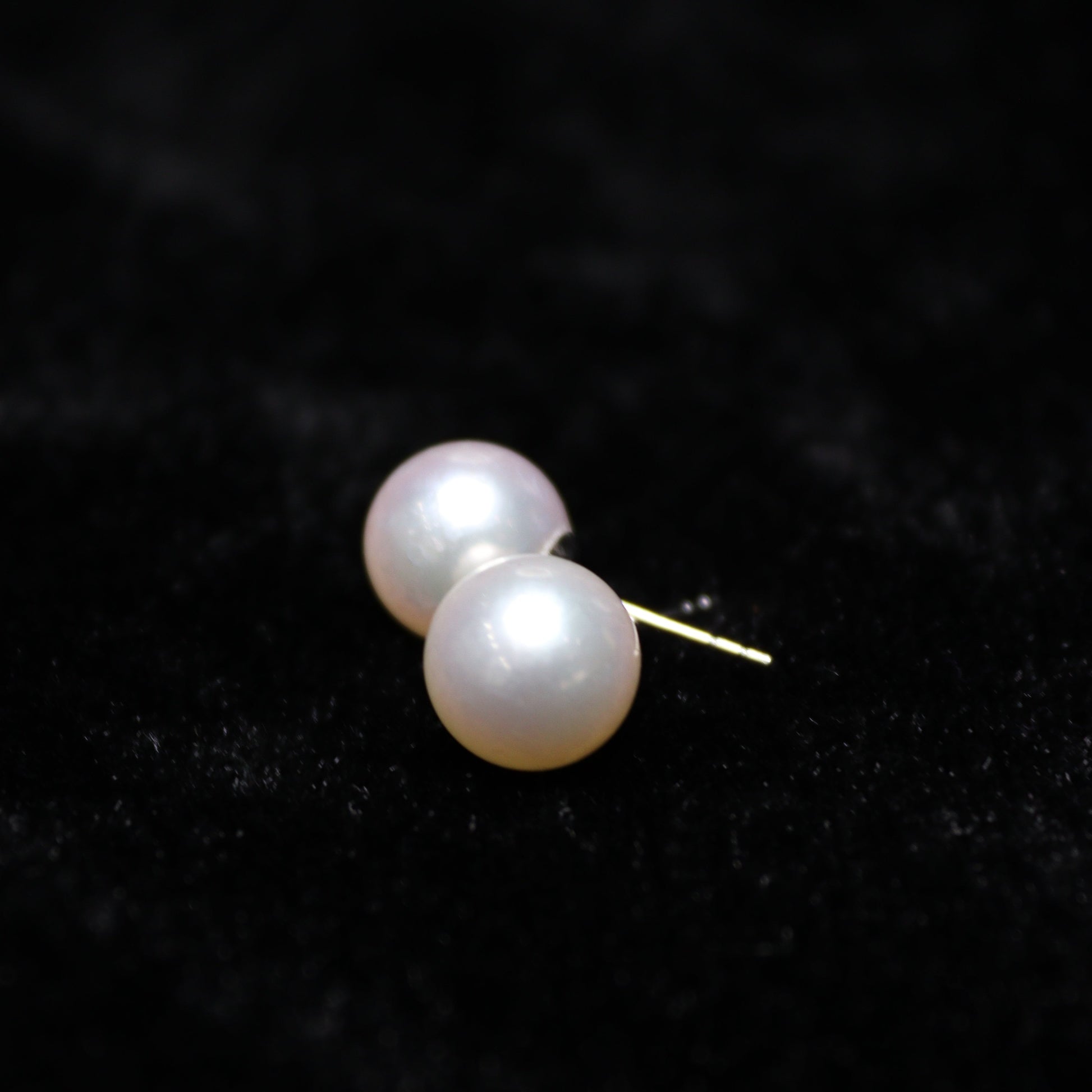 8MM White Akoya Japanese Pearl Earring - XIGEMS 