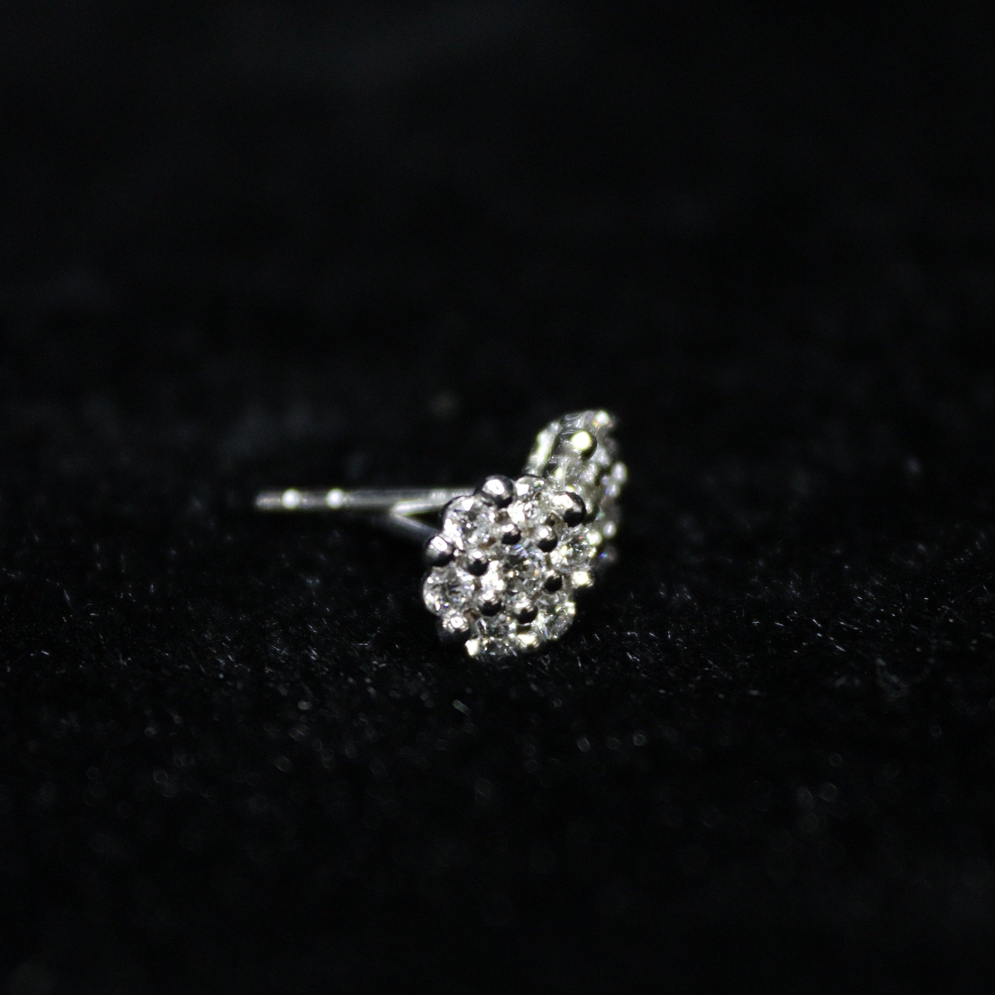 Small Flower Diamond Earring - XIGEMS 