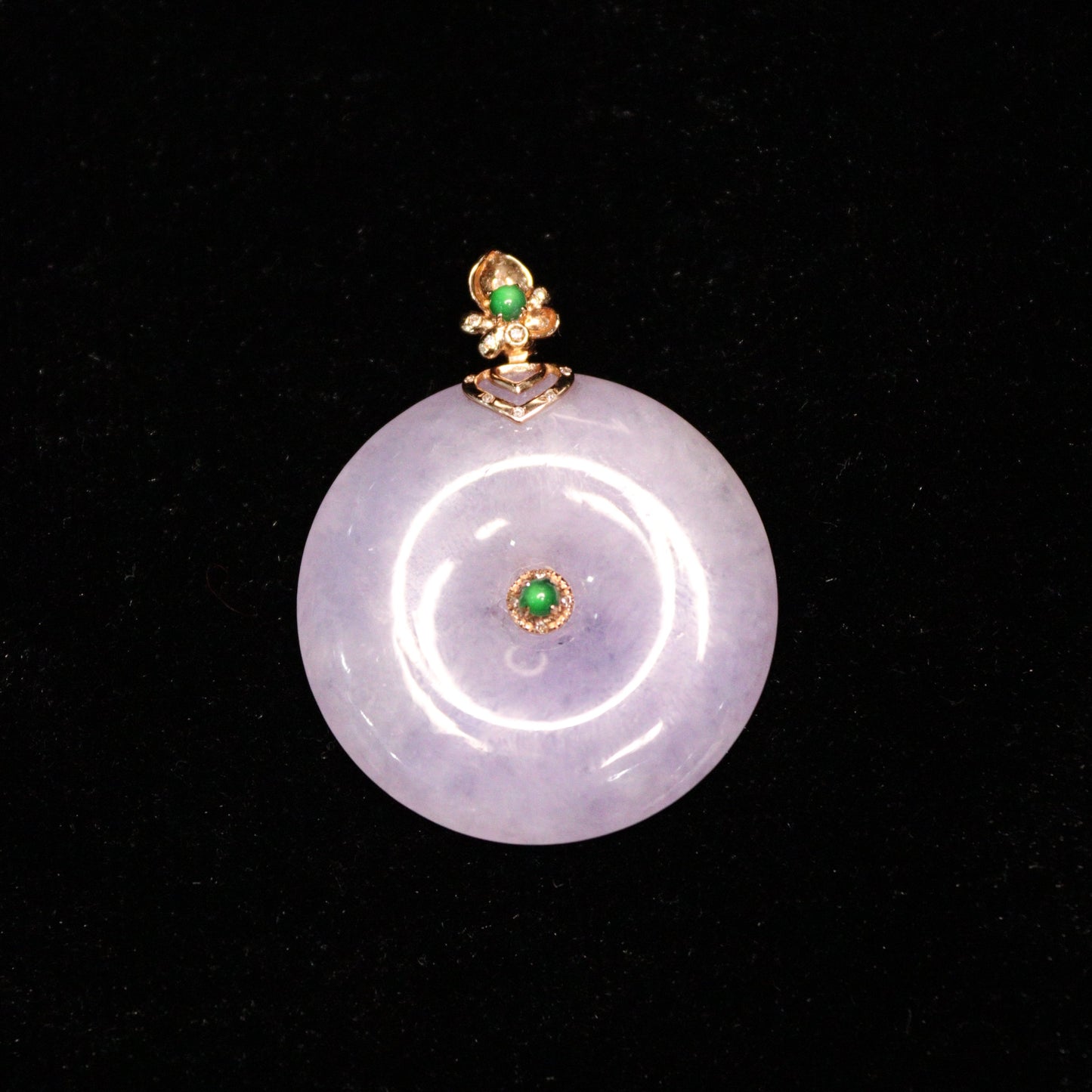 Purple Peace Jade Pendant - XIGEMS 