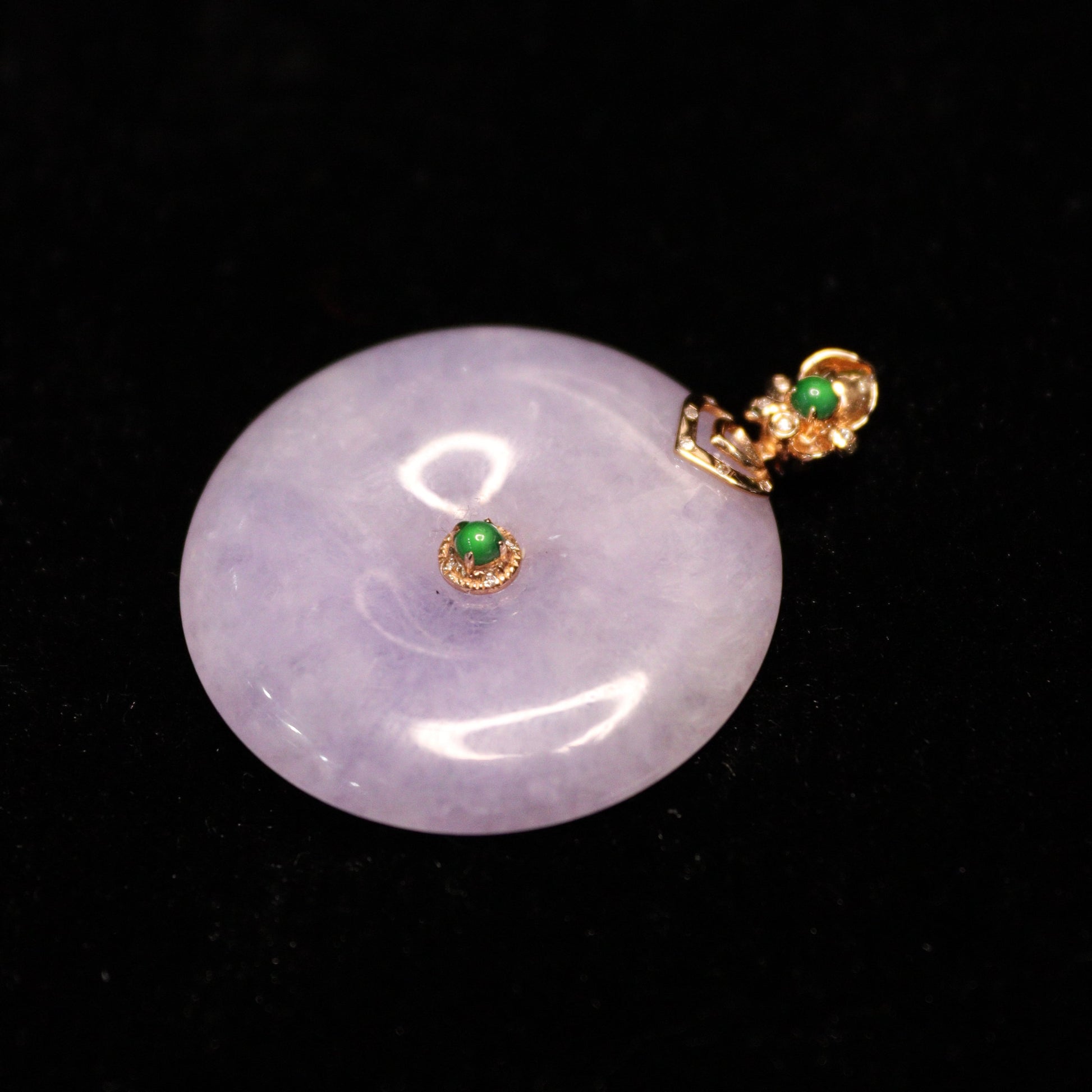 Purple Peace Jade Pendant - XIGEMS 