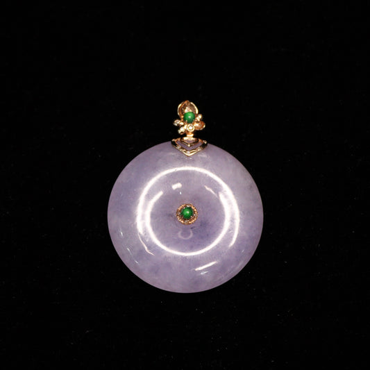 Purple Peace Jade Pendant - XIGEMS 