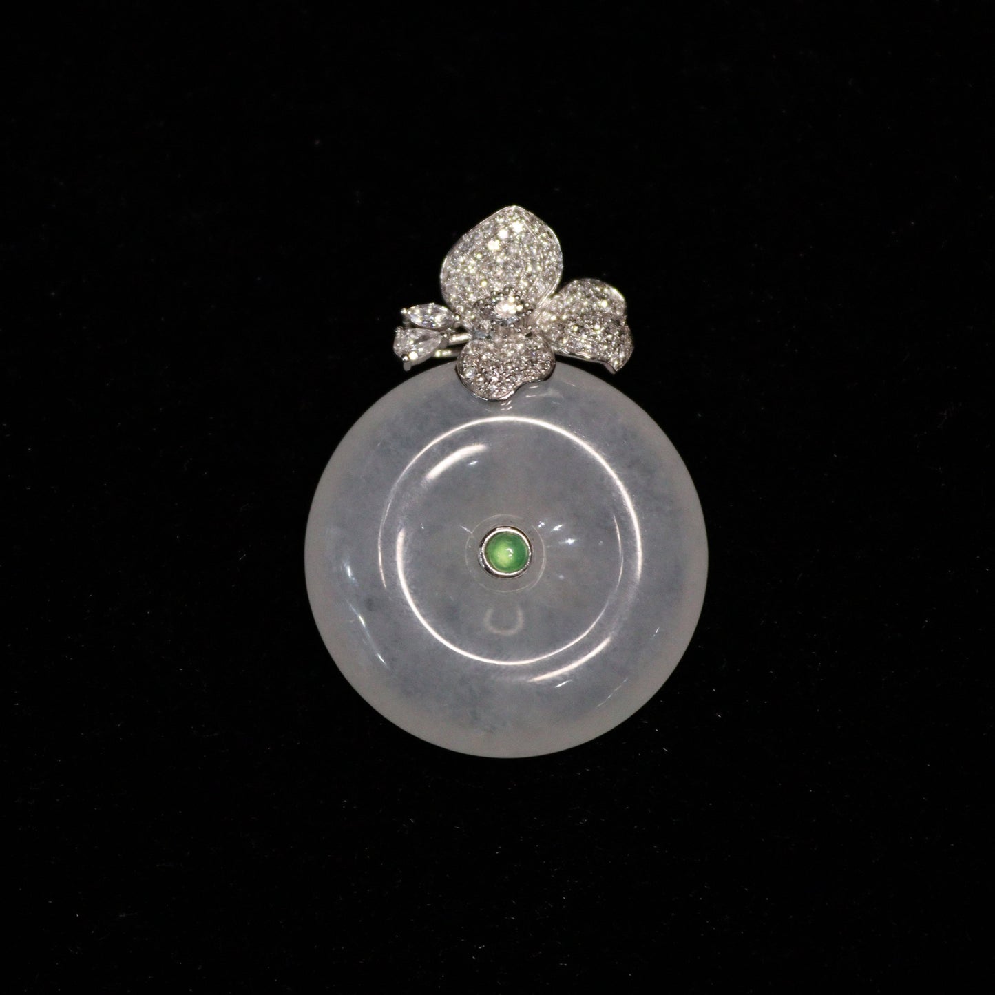 Iced Peace Jade Pendant - XIGEMS 