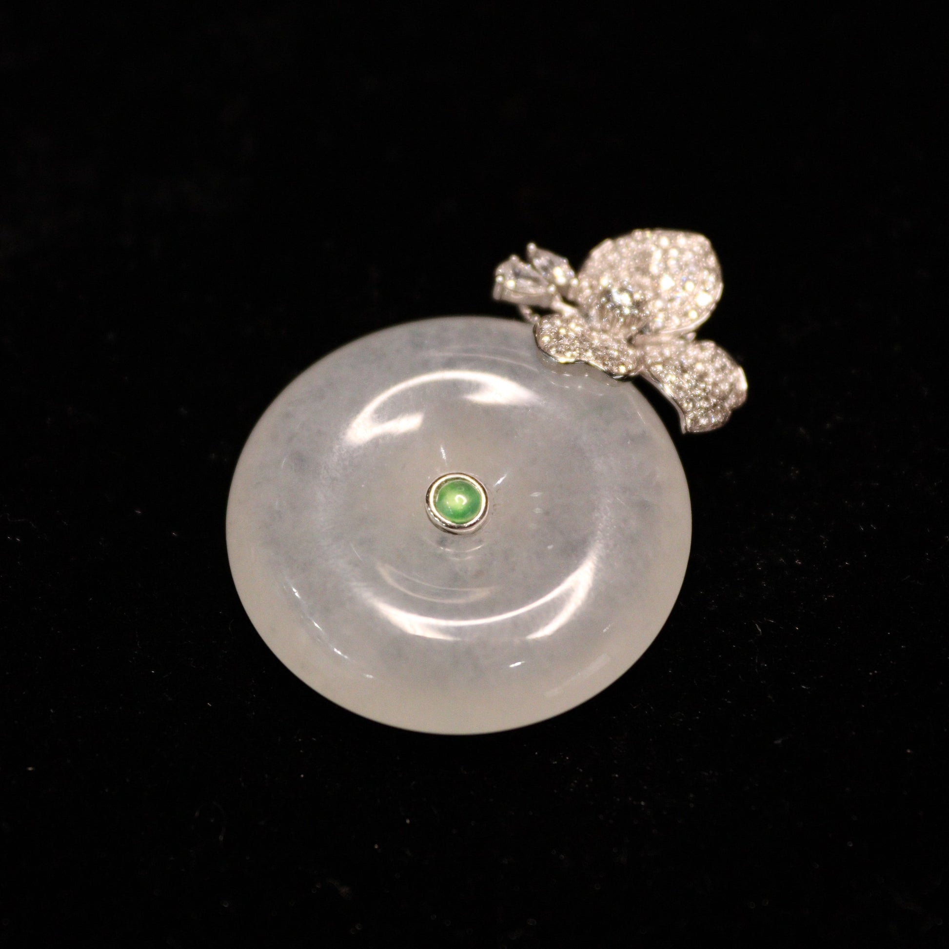 Iced Peace Jade Pendant - XIGEMS 