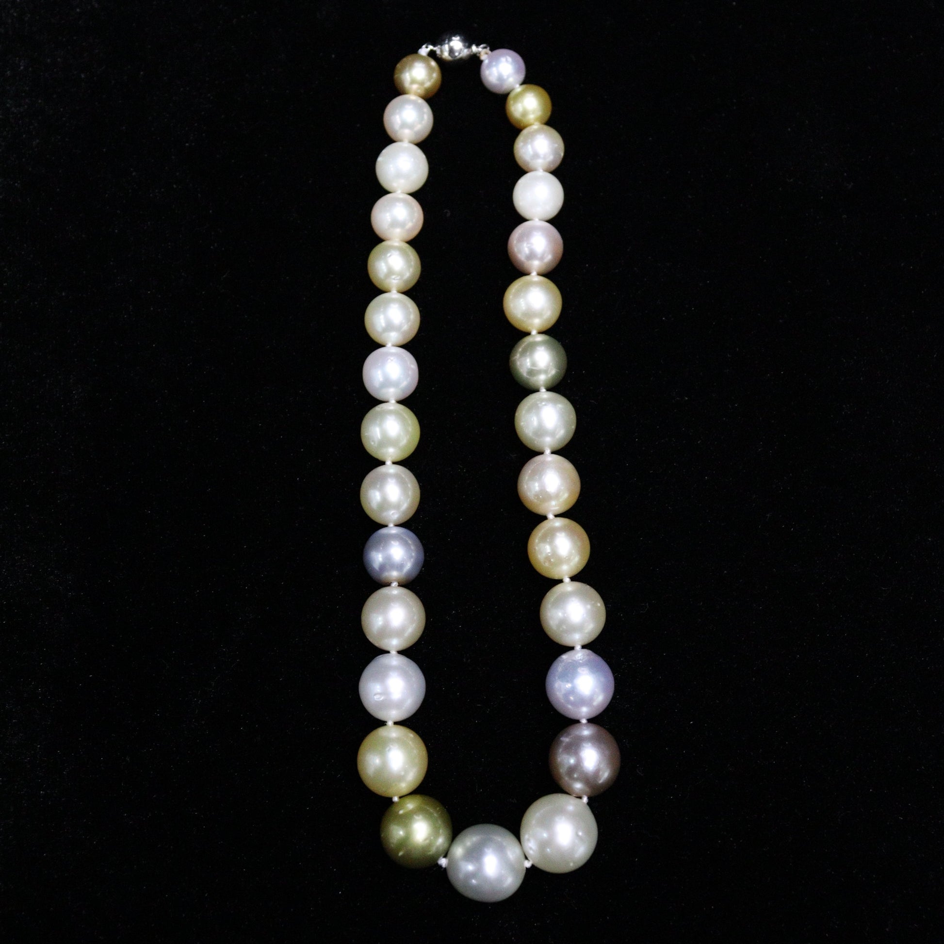 9-13MM Multi Color South Sea Pearl Necklace - XIGEMS 