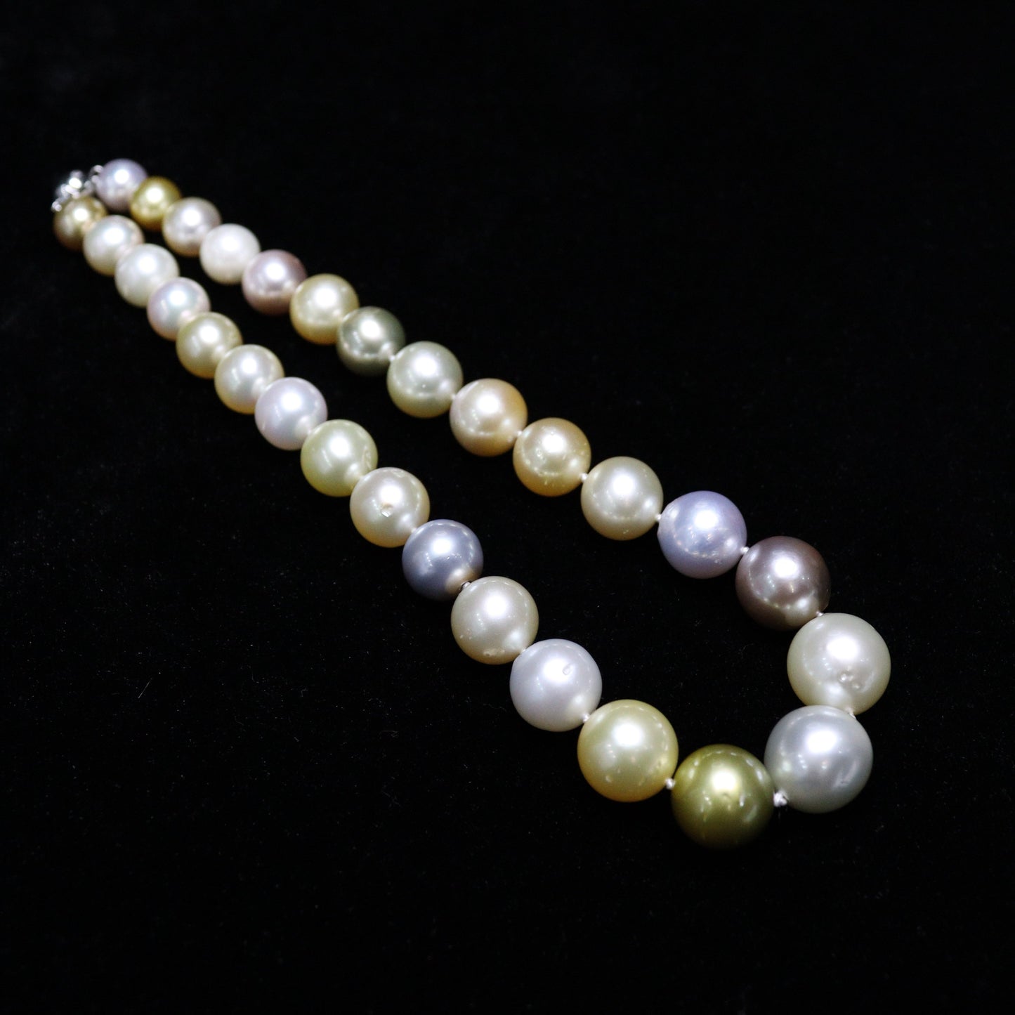 9-13MM Multi Color South Sea Pearl Necklace - XIGEMS 